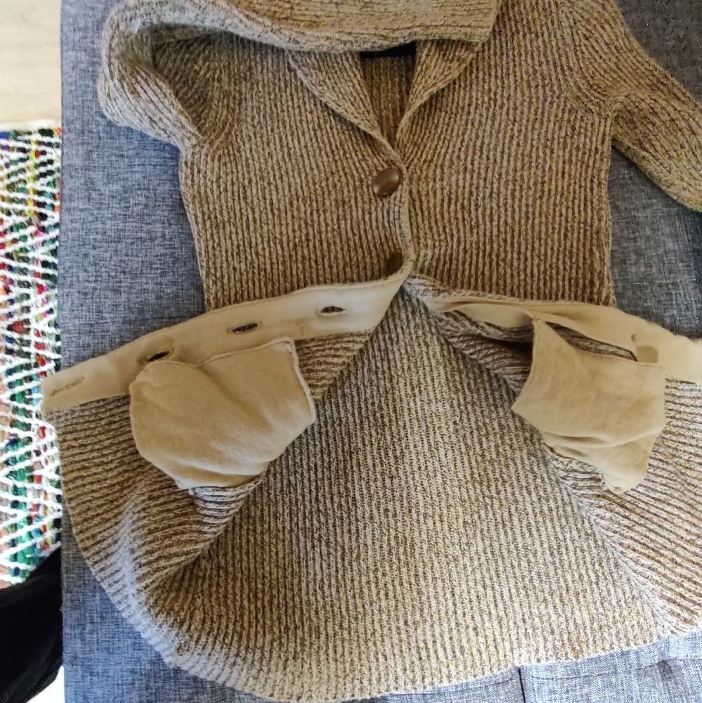 Shawl collar cardigan. New. Size Small Petite. - Picture 6 of 11